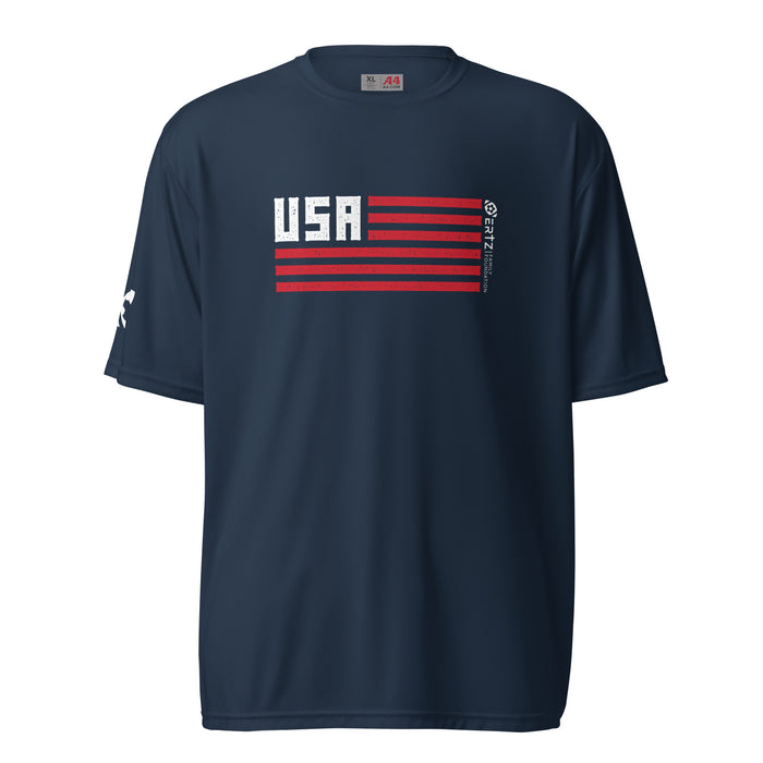 Team Julie USA Unisex performance crew neck t-shirt